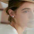 wholesale 925 Sterling Silver Sea Turtle Moonstone Stud Earrings Platinum Plated Animal Jewelry For Women-0-1