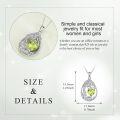 wholesale Sterling Silver Yellow Gold Plated Gemstone Tree of Life Pendant Necklace-0-176