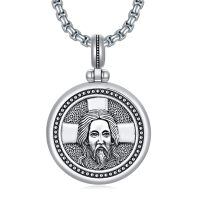 wholesale Jesus Face Round Locket Pendant Necklace-Jesus Christ