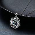 wholesale 925 Sterling Silver Star of David & Menorah Pendant Necklace - Jewish Messianic Seal Protection Jewelry for Hanukkah Gift-0-4