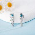 wholesale 925 Sterling Silver Turquoise Vintage Ear Climber Studs for Women-0-2