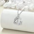 wholesale 925 Sterling Silver Alphabet A Z Initial Letter Pendant Necklace for Women Jewelry Gifts-0-2