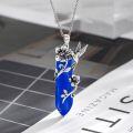 wholesale Sterling Silver Quartz Hummingbird Necklace Gift for Women Mom-0-13