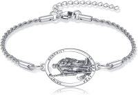 wholesale 925 Sterling Silver Saint Benedict Medal Bracelet - Religious  for Women-St Benedict