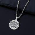 wholesale 925 Sterling Silver Saint Jude Protect Us Religious Charm Pendant Necklace for Men & Women-0-4