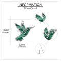 wholesale 925 Sterling Silver Hummingbird Necklace Wholesale Turquoise Inlay-0-9