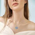 wholesale 925 Sterling Silver Tree Of Life Mother Child Abalone Shell Pendant Necklace For Women-0-5