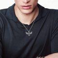 wholesale 925 Sterling Silver Flying Hawk Pendant Necklace - Mens Womens Gifts Jewelry-0-5