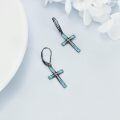 wholesale Sterling Silver Cross Dangle Drop Earrings for Women-0-8