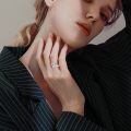 wholesale 925 Sterling Silver Cross Opal Faith Ring-0-5