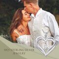 TOUPOP Sterling Silver Heart Initial A-Z Letter Pendant Necklace-0-2
