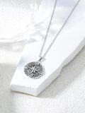 wholesale 925 Sterling Silver Compass Necklace - Travel Pendant Jewelry Inspiring Graduation Gift for Women & Girls-0-7