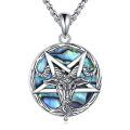 wholesale 925 Sterling Silver Pentagram Pendant With Abalone Shell Design-0-0