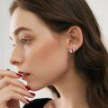 wholesale 925 Sterling Silver Penguin Earrings Wholesale In Heart Shape Design-0-1