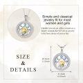 wholesale 925 Sterling Silver Bee Moon Star Charm Pendant Necklace s for Women-0-3
