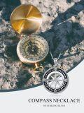 wholesale 925 Sterling Silver Compass Necklace with Stars and Directional Elements - Graduation Gift for Her-0-1
