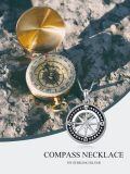 wholesale 925 Sterling Silver Compass Necklace with Stars and Directional Elements - Graduation Gift for Her-0-1