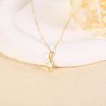 wholesale 14K Gold Chain White Opal Pendant Necklaces for Women Girls Gifts Valentines Mothers Day -0-2