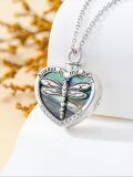 TOUPOP Sterling Silver Heart Urn Necklace Cremation Jewelry With Funnel-0-1