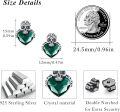 wholesale 925 Sterling Silver Red Crystal Heart & Skull Stud Earrings - Gothic Jewelry for Women and Men-0-4