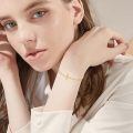 wholesale 14k Gold Heart Charm Bracelet Wholesale With Lab Diamond Center-0-2