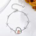 wholesale 925 Sterling Silver Love You Forever Capybara Charm Bracelet for Women Gifts-0-2