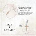 wholesale 925 Sterling Silver Rose Flower Cross Dangle Earrings s for Women-0-4