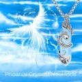 wholesale 925 Sterling Silver Blue Stone Peacock Feather Gothic Pendant Necklace for Women Men Gifts-0-4
