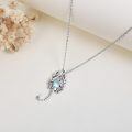 wholesale 925 Sterling Silver Heart-Shaped Moonstone Scorpion Pendant Necklaces  for Her-0-2