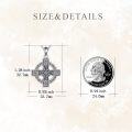 wholesale 925 Sterling Silver Celtic Knot Star of David Heart Cross Pendant Necklace-0-4