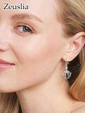 wholesale 925 Sterling Silver Scallop Shell Drop Earrings for Women - Summer Beach s-0-4