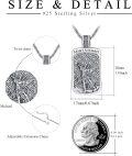 wholesale 925 Sterling Silver St Michael Pendant Necklace for Men Women Catholic Christian s 3D Angel Charm Cross Faith Protection Blessing Birthday Present Ideas-0-2