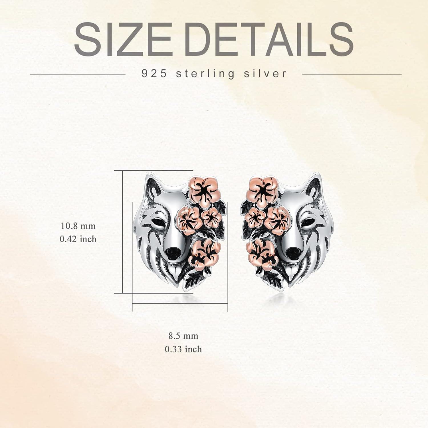  Sterling Silver Hypoallergenic Animal Stud Earrings Cow Dino Hedgehog Turtle Bunny Fish Butterfly Squirrel Cat Dog Gift -0-4