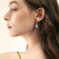 wholesale 925 Sterling Silver Abalone Shell Mermaid Teardrop Dangle Earrings Vintage s for Women-0-1