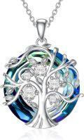 wholesale TOUPOP Tree Of Life Necklaces For Women Family Tree April Birthstone Birthday Ncklace Diamond Jewelry S925 Sterling Silver Jewelry Birthday Gifts For Women Girlfriend Wife Her Mom -0-0