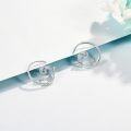 wholesale 925 Sterling Silver Spiral Wave Stud Earrings for Women Girls Minimalist-0-2