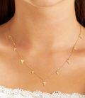 wholesale 18K Gold Plated Sterling Silver Dainty Disc Chain Choker Necklace for Women-0-2