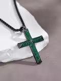 TOUPOP 925 Sterling Silver Cross Pendant Necklace Religious Jewelry Gift-0-4