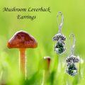 wholesale 925 Sterling Silver Green Moss Agate & Turquoise Mushroom Drop Earrings-0-4