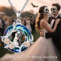 wholesale Nightmare Necklace Sterling Silver Crystal Jack And Sally Jewelry -0-1