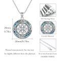 wholesale 925 Sterling Silver Compass Necklace With Celtic Knots And Crystal Center-0-1
