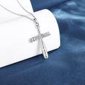 wholesale 925 Sterling Silver Softball Cross Necklace for Women Graduation Gifts for Athletes-0-2