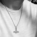 wholesale 925 Sterling Silver Viking Mjolnir Pendant with Celtic Knot and Lion Design Necklace for Men-0-4