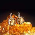 wholesale Sterling Silver Austrian Crystal Hypoallergenic Leverback Earrings Women s Gift-0-53