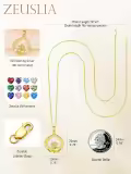 wholesale 925 Sterling Silver Claddagh Birthstone Pendant Necklaces Wholesale for Women-0-4