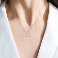 wholesale 14K Gold CZ Heart with Cross Pendant Necklace - Gifts for Women/Mom/Wife-0-1
