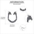 wholesale 925 Sterling Silver Horse Head Necklace Celtic Knot Pendant Chain Gift for Women Men-0-4