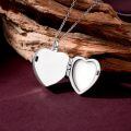 TOUPOP Sterling Silver Abalone Shell Heart Urn Locket For Ashes Pictures-0-1