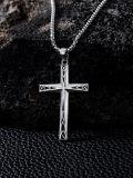 wholesale 925 Sterling Silver Celtic Knot Cross Pendant Necklace for Men & Women - Protection Amulet Religious Jewelry with 24 Rolo Chain (Gift Included)-0-4