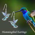 wholesale 925 Sterling Silver Hummingbird Earrings with Abalone Shell Inlay for Women Mom Gifts-0-5